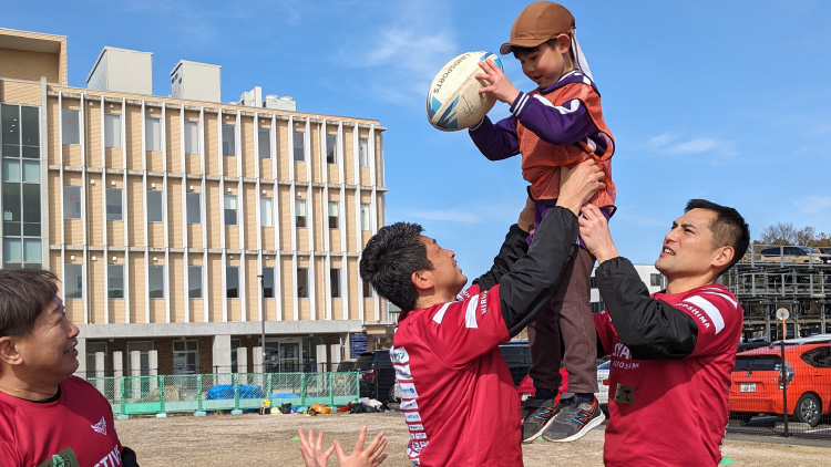 ラグビー体験会 画像